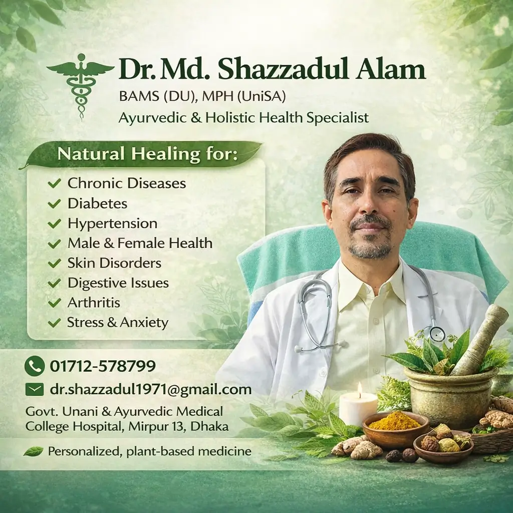 মো সাজ্জাদুল আলম আয়ুর্বেদিক বিশেষজ্ঞ ডাক্তার